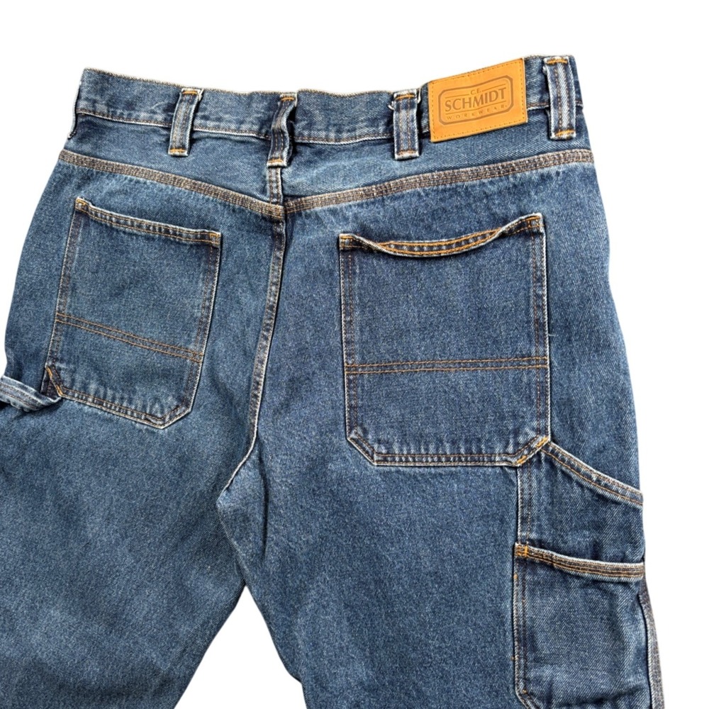 Schmidt Carpenter Jeans Mens 36x33 (Tag 36x34) Denim Utility Workwear Pants